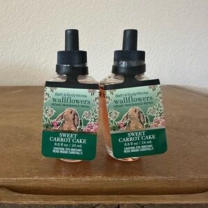 X2 Bath & Body Works Sweet Carrot Cake wallflower scent refills NEW